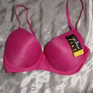 Hot Pink T-shirt Bra, 34D